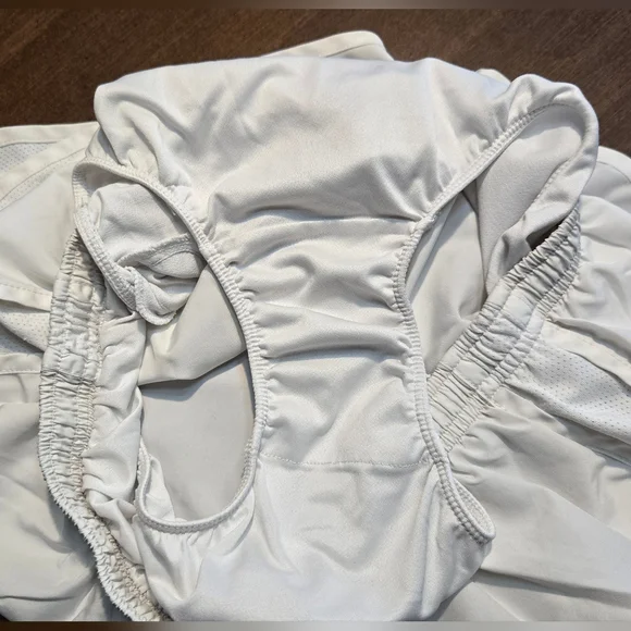 Nike White Tempo Running Shorts - Picture 6 of 7